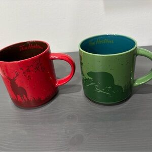 Red and Green Wildlife Mug Set Tim Hortons